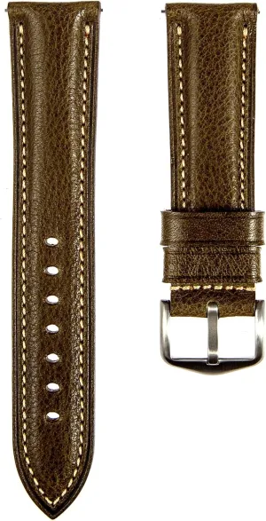 - 18mm, 20mm, 22mm, 24mm Premium Minerva Box spectrum Leather Watch Band - Luxury Italian Leather MBox Watch Strap from Badalassi Carlo tanneries- Quick-Release 