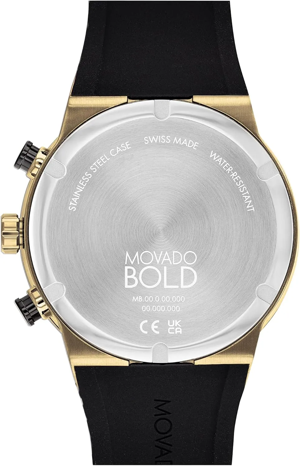 - 44.50mm Movado Bold Fusion Men's Watch - Swiss Quartz Chronograph Movement, Silicone Strap ritual - 5 ATM Water Resistance - Luxury Fashion Timepiece for Him 