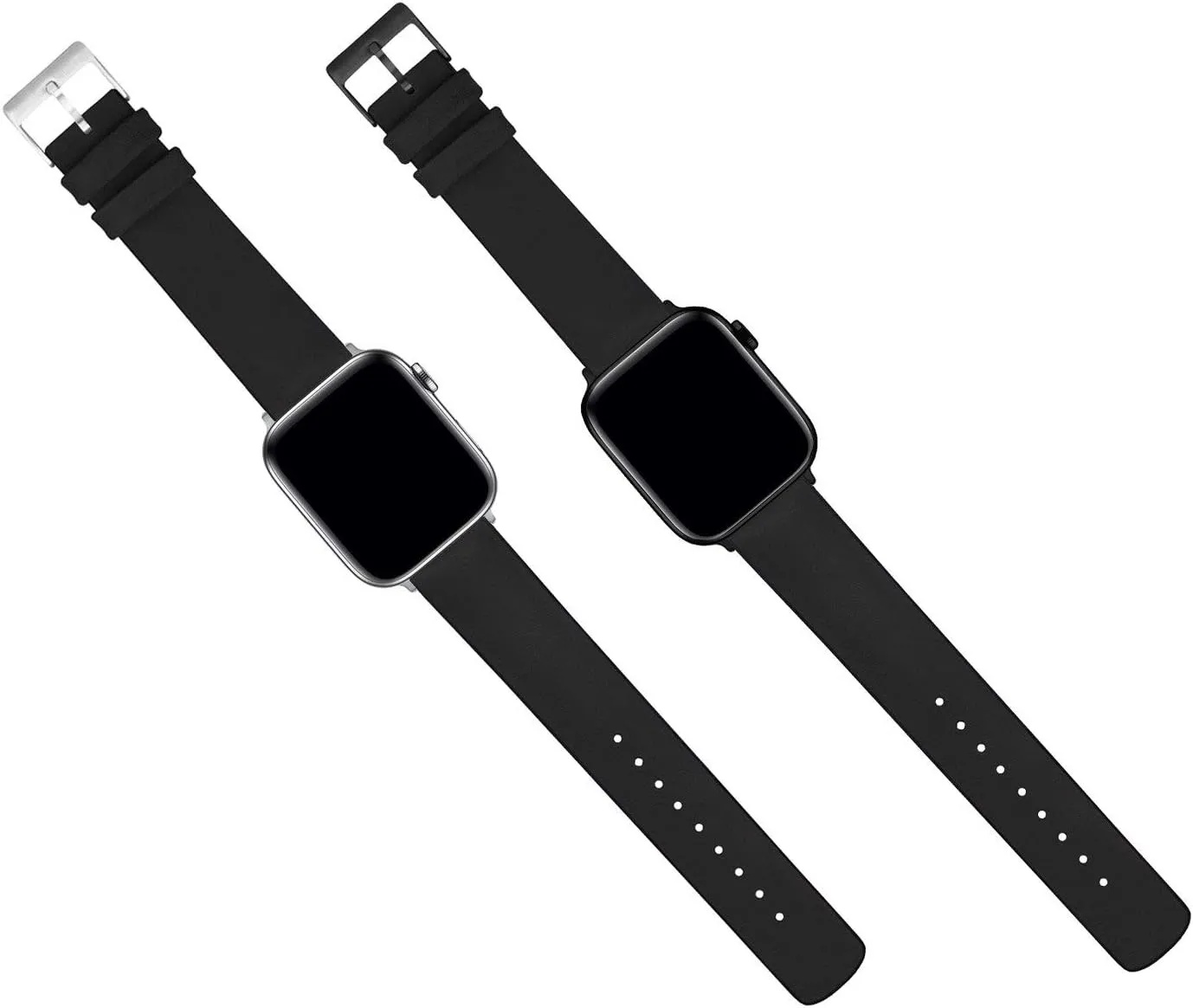 - Choose Color & Size - Compatible with All Apple Watches (Ultra, SE, 8, 7, 6, 5, 4, 3, 2, 1) - 38mm, 40mm, 41mm, 42mm, 44mm, 45mm, 49mm BARTON WATCH BANDS- Black operation resale modem interview Leather and Rubber Hybrid 