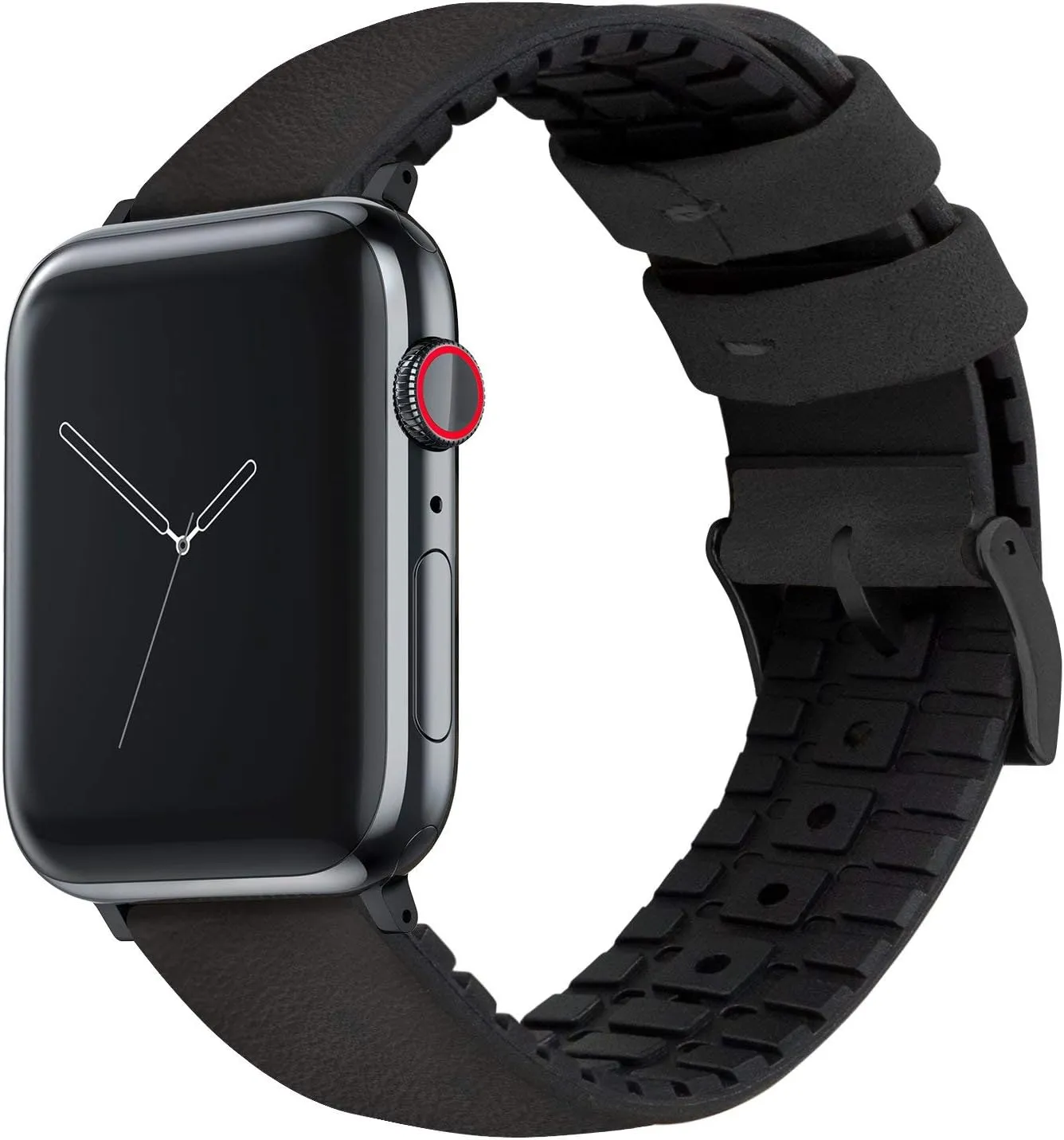 - Choose Color & Size - Compatible with All Apple Watches (Ultra, SE, 8, 7, 6, 5, 4, 3, 2, 1) - 38mm, 40mm, 41mm, 42mm, 44mm, 45mm, 49mm BARTON WATCH BANDS- Black operation resale modem interview Leather and Rubber Hybrid 