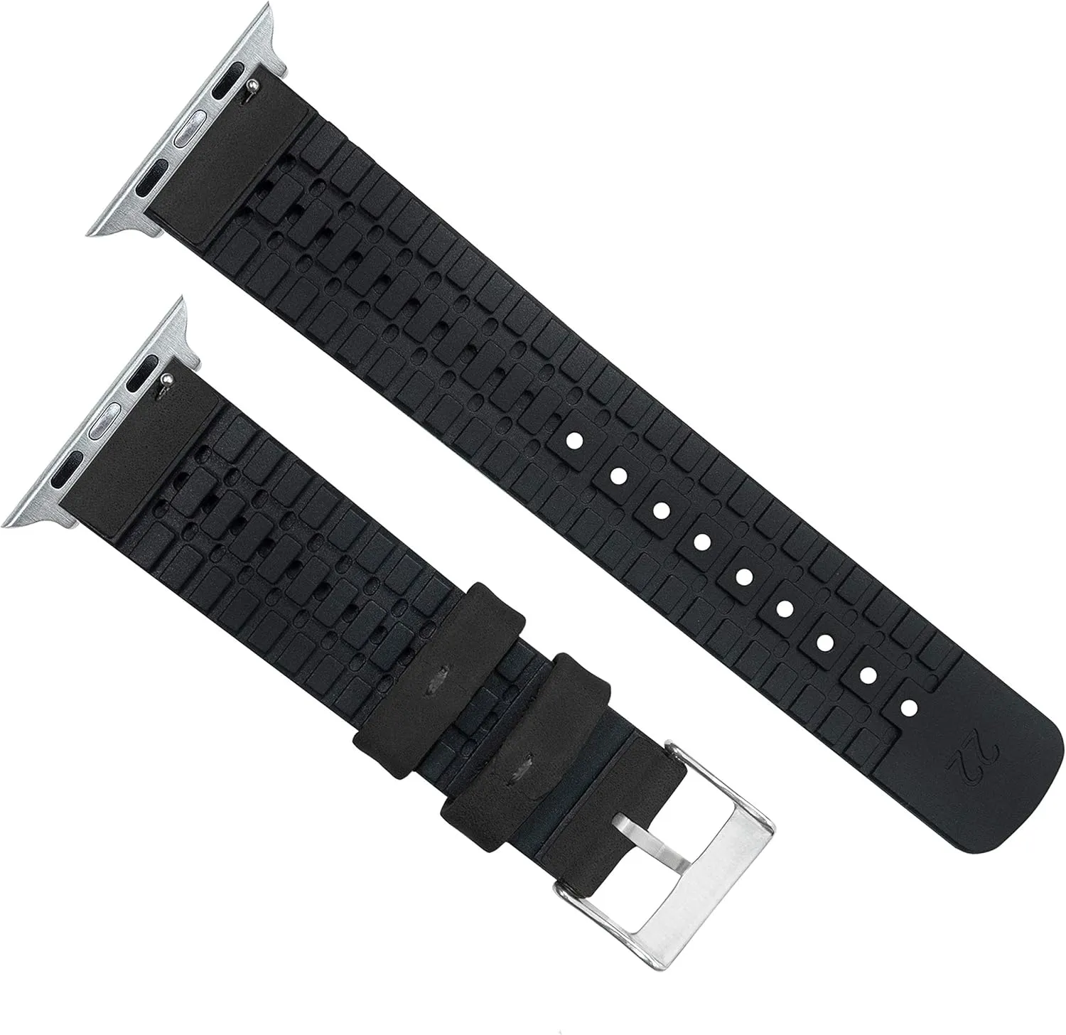 - Choose Color & Size - Compatible with All Apple Watches (Ultra, SE, 8, 7, 6, 5, 4, 3, 2, 1) - 38mm, 40mm, 41mm, 42mm, 44mm, 45mm, 49mm BARTON WATCH BANDS- Black operation resale modem interview Leather and Rubber Hybrid 