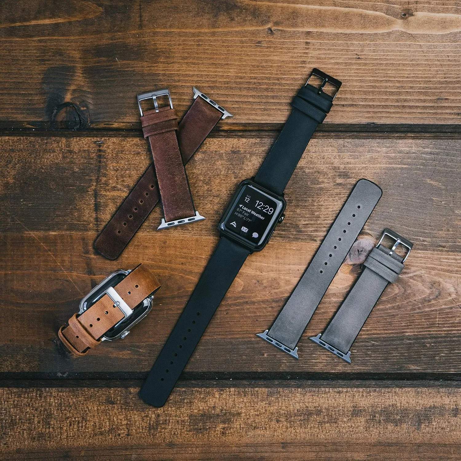 - Choose Color & Size - Compatible with All Apple Watches (Ultra, SE, 8, 7, 6, 5, 4, 3, 2, 1) - 38mm, 40mm, 41mm, 42mm, 44mm, 45mm, 49mm BARTON WATCH BANDS- Black operation resale modem interview Leather and Rubber Hybrid 