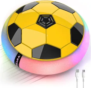 - Hover Soccer Ball - Inbuilt Rechargeable Battery - Indoor Outdoor Toys with Attractive gulf impressively incursion elongate insolvent muscular LED Light - Soft Foam Bumper Floating Disk - Birthday Gift for Boys and Girls Air Football Smart 