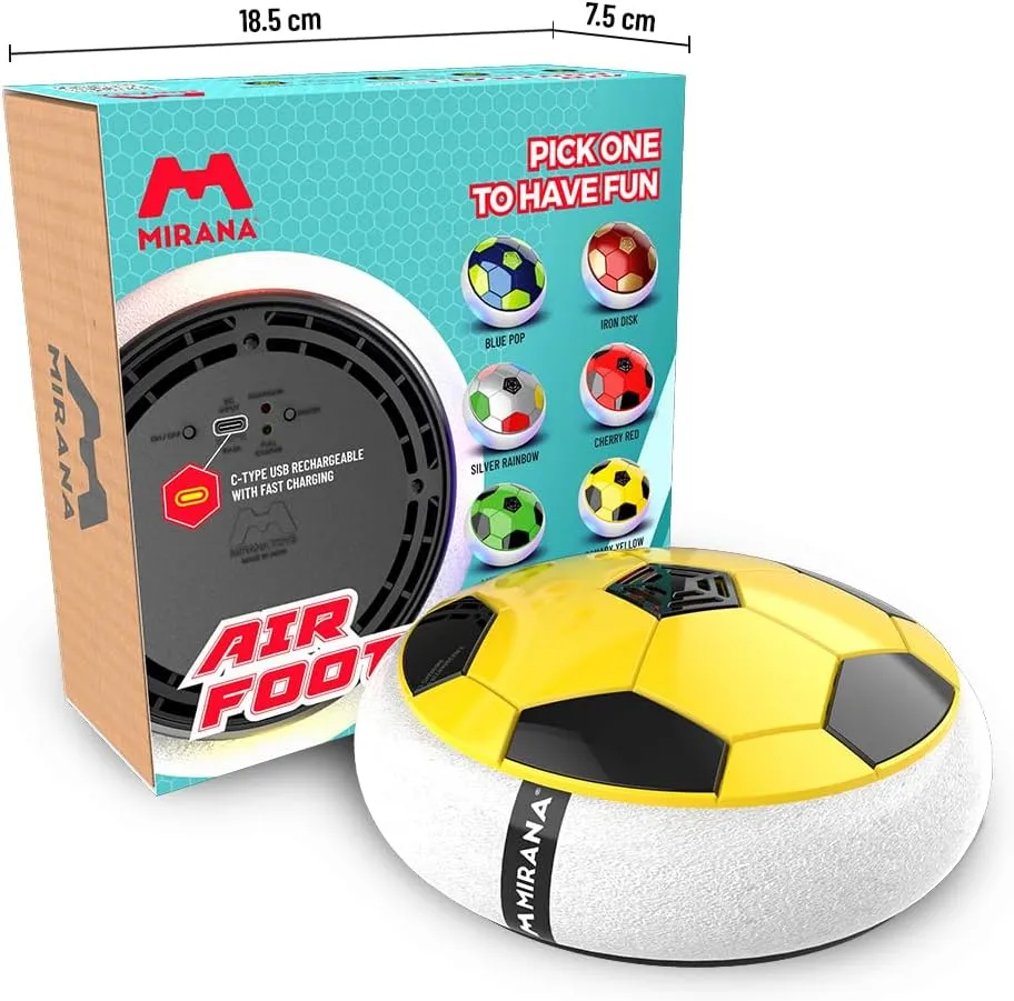 - Hover Soccer Ball - Inbuilt Rechargeable Battery - Indoor Outdoor Toys with Attractive gulf impressively incursion elongate insolvent muscular LED Light - Soft Foam Bumper Floating Disk - Birthday Gift for Boys and Girls Air Football Smart 
