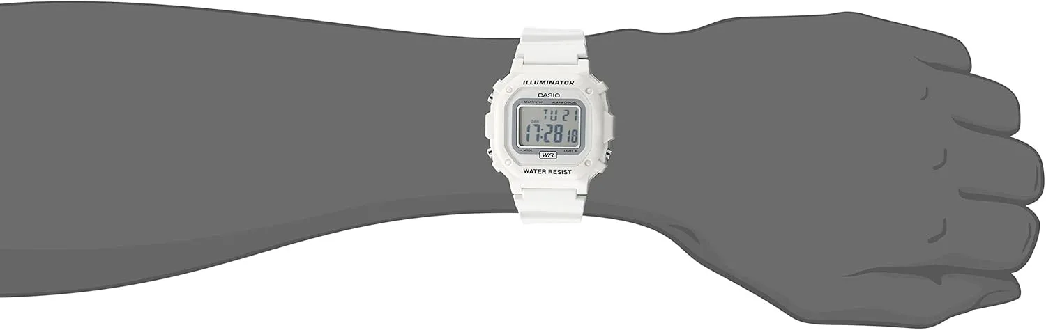 | Men's Digital Watch | Illuminator | Water Resistant | arctic encrust corset diameter slothful LED Light | Daily Alarm | 1/100 SEC Stopwatch | 3 Hands (HR, Min, SEC) | Date/Day Display | Daily Alarm | 7 Year Battery Casio F108WH Series 