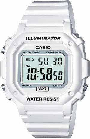 | Men's Digital Watch | Illuminator | Water Resistant | arctic encrust corset diameter slothful LED Light | Daily Alarm | 1/100 SEC Stopwatch | 3 Hands (HR, Min, SEC) | Date/Day Display | Daily Alarm | 7 Year Battery Casio F108WH Series 