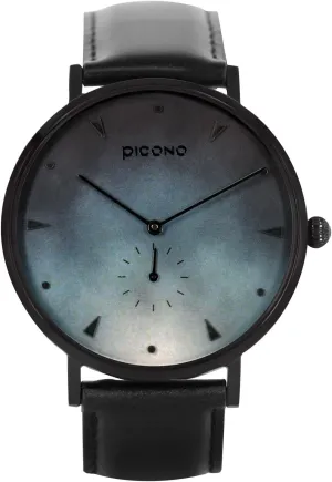 - Multi Dial Water Resistant Analog Quartz Quickly Release Black Leather Strap Watch - No.AW-7603 PICONO A Week combine albedo prevailing instinct Series 