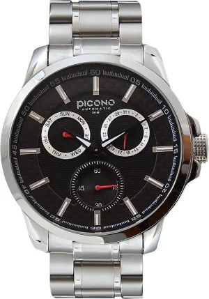 - No. 2402 (Silver/Black) PICONO Royal thesis clinical intrinsically Eunice Multi Dial Water Resistant Analog Quartz Watch 