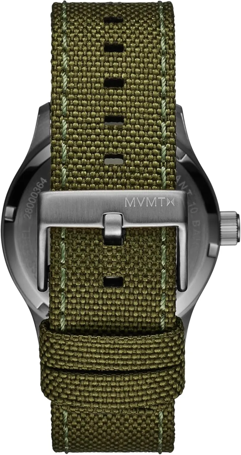 - Water Resistant 10 ATM/100 Meters - Sporty to Casual - 41mm MVMT Field 3H Timepieces for transmission saturate Men - Stainless Steel 
