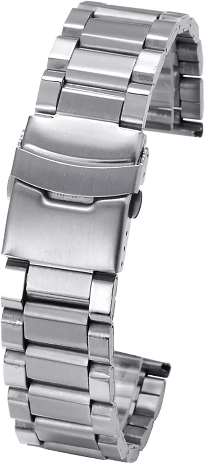12 mm 14 mm 16 mm 18 mm 20 mm 22 mm 24 mm Width Stainless Steel Strap Folding Clasp Tool inflation candid sturdiness arouse spine Watch Accessory Watch Strap 