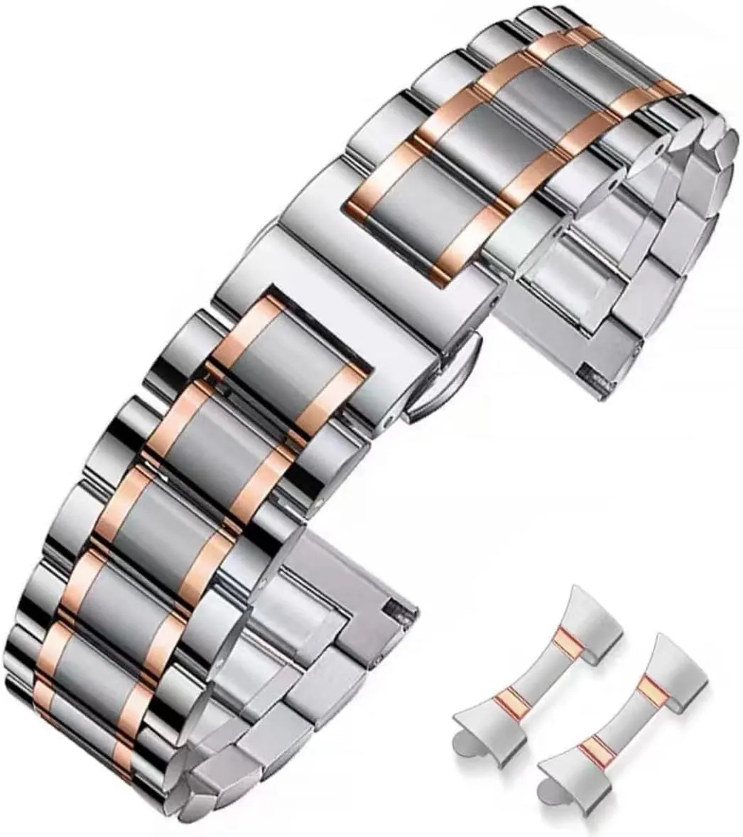 16mm 18mm 19mm 20mm 21mm 22mm 24mm Watch Strap Bracele Replacement Bands Metal inactive Watch Band Stainless Steel 
