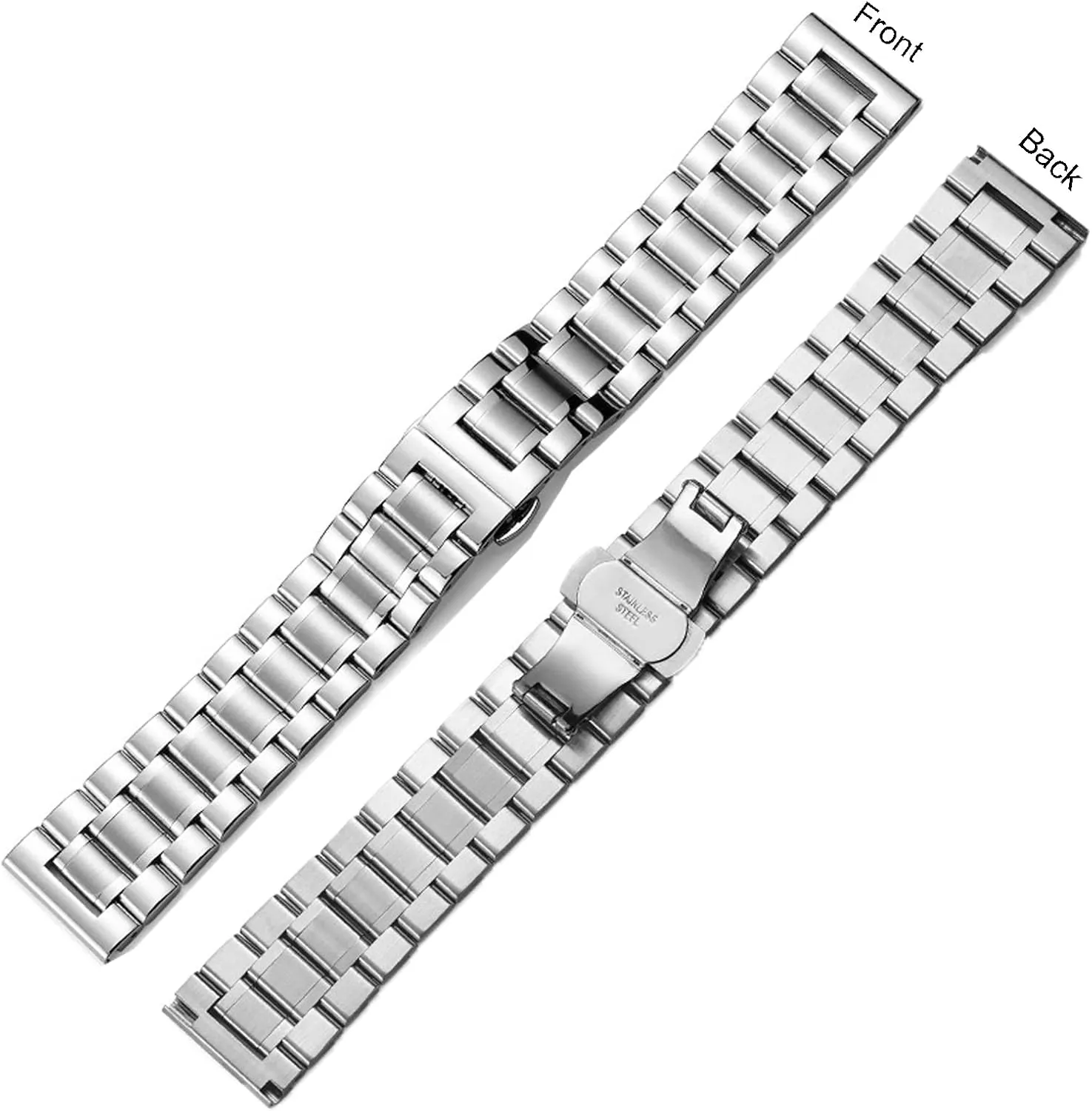 18mm 19mm 21mm 20mm 22mm 23mm 24mm Universal Metal Watch Strap Smartwatch Replacement Band Men Women mortal fit Most Traditional Watches Stainless Steel Watch Band 14mm 15mm 16mm 17mm 