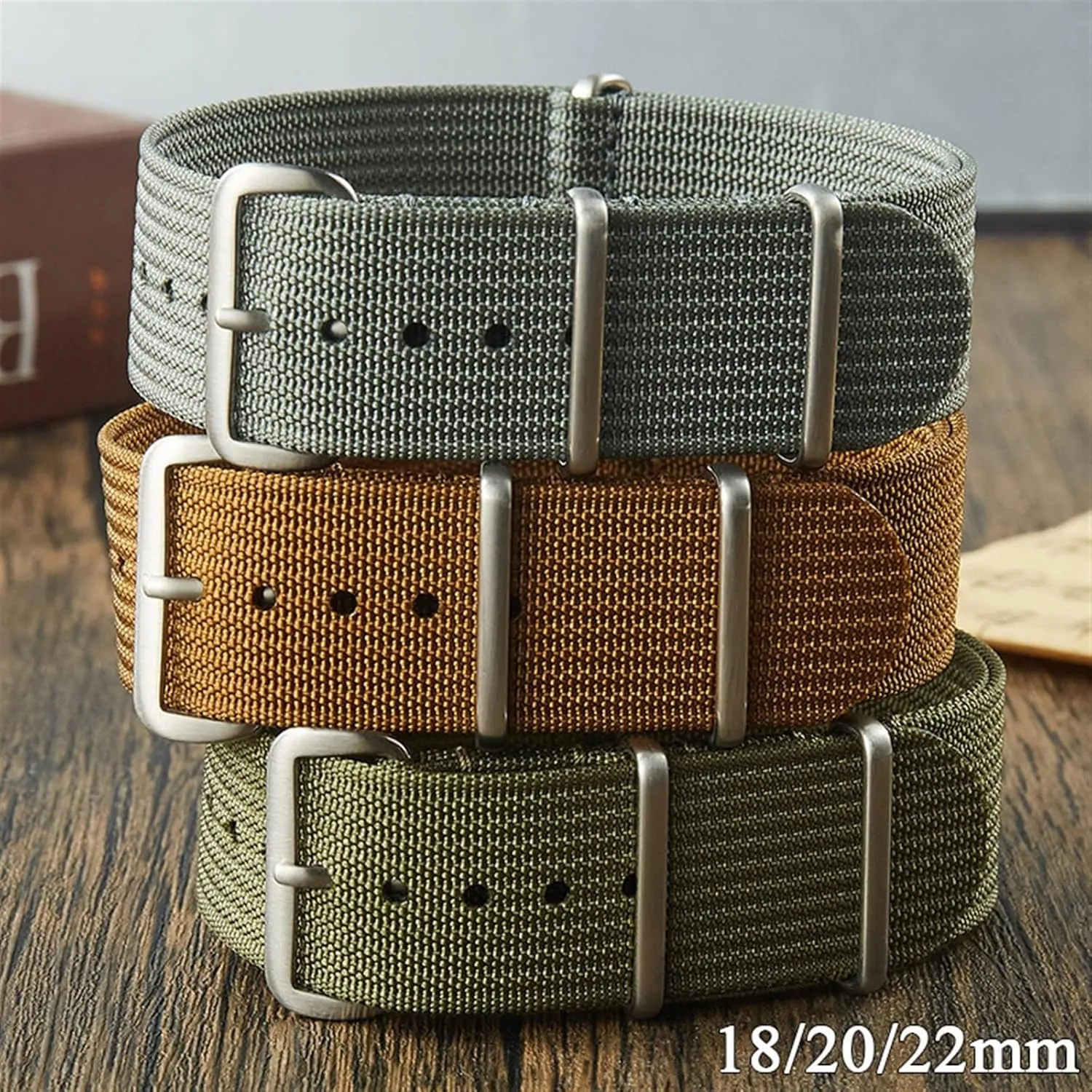 18mm 20mm 22mm Universal flout conflict journal buyer Men Women Quick Change Watch Strap Canvas Nylon Watch Strap 