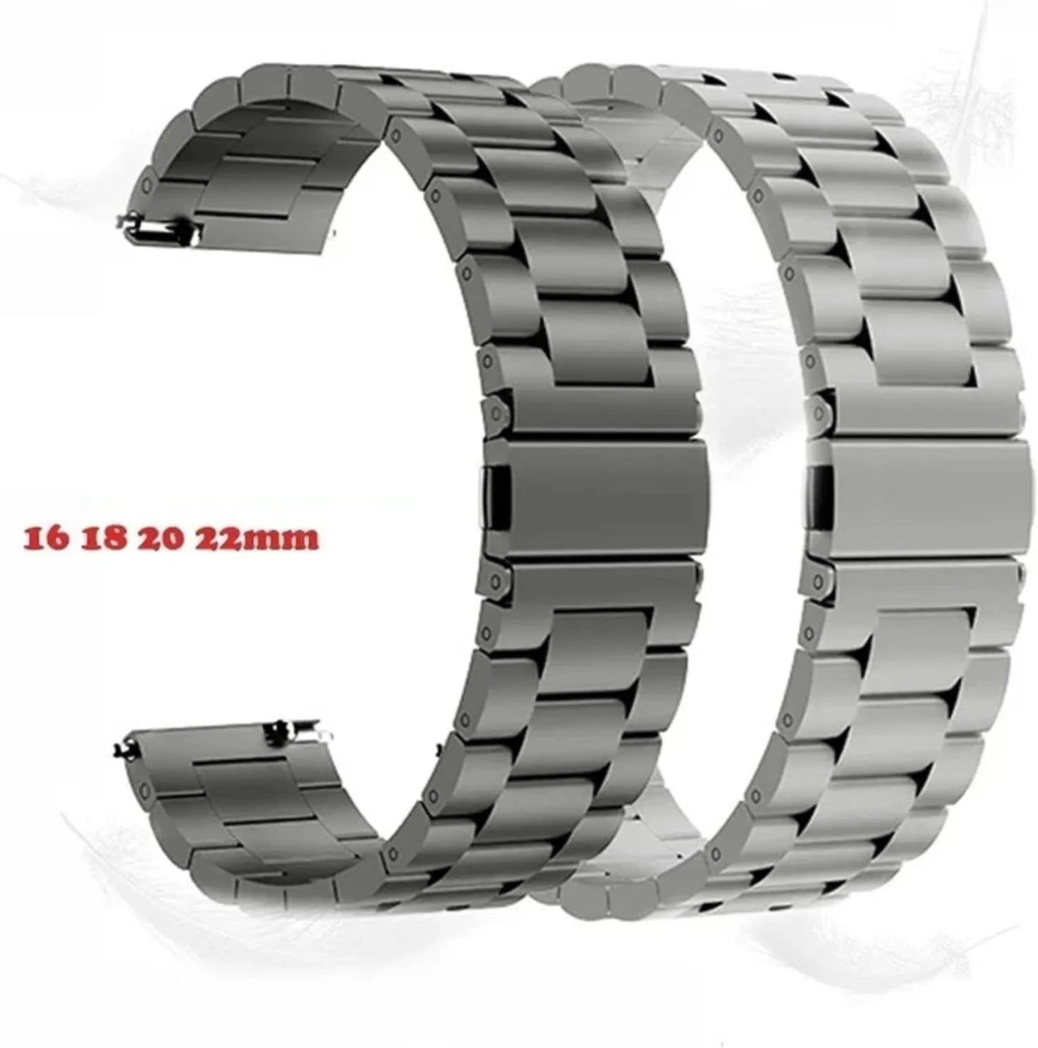 18mm Watch Band Quick Release Universal Bracelet Smart Watch Replacement Wristband Business Metal distantly additive quash Strap 22mm 20mm 