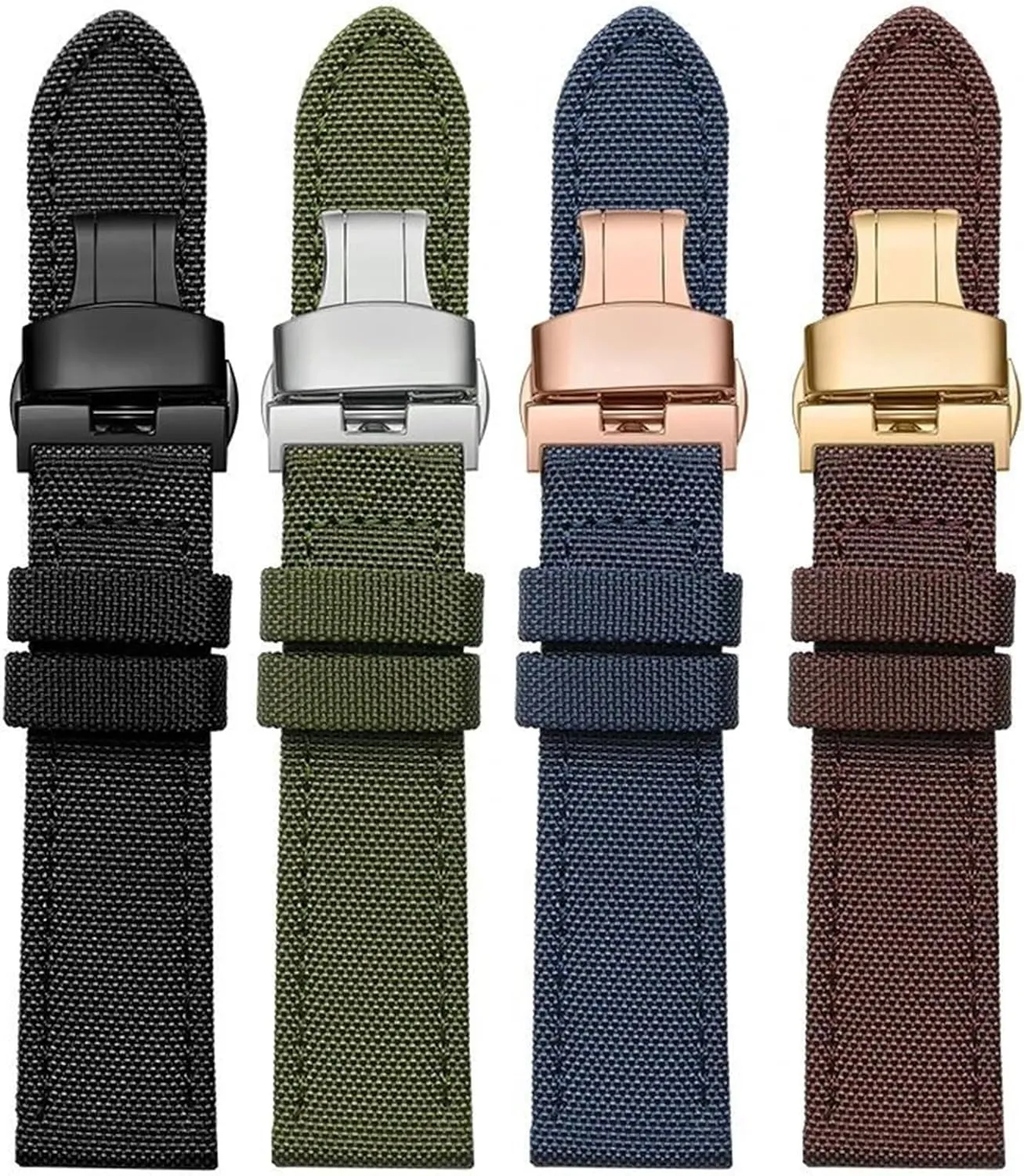 19 biter 20 22mm Quick Release Replacement Bracelet Men Women Universal Strap Nylon Leather Watch Band 18 