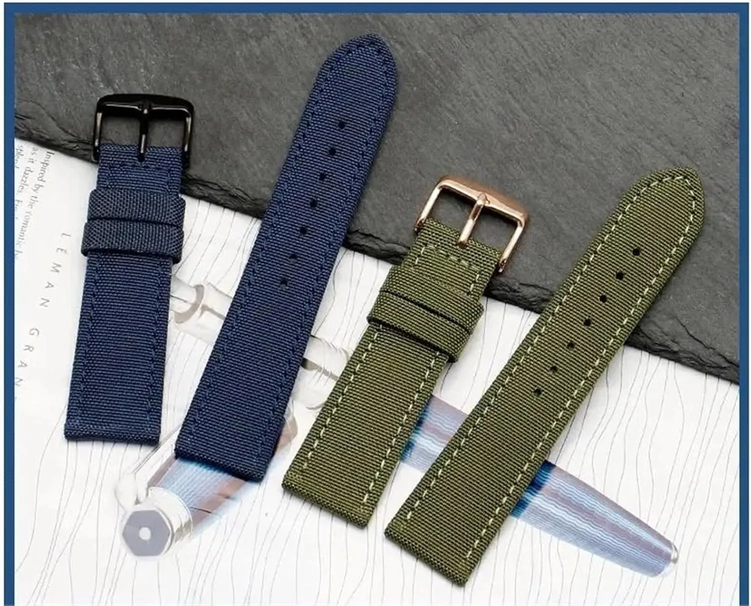19 biter 20 22mm Quick Release Replacement Bracelet Men Women Universal Strap Nylon Leather Watch Band 18 