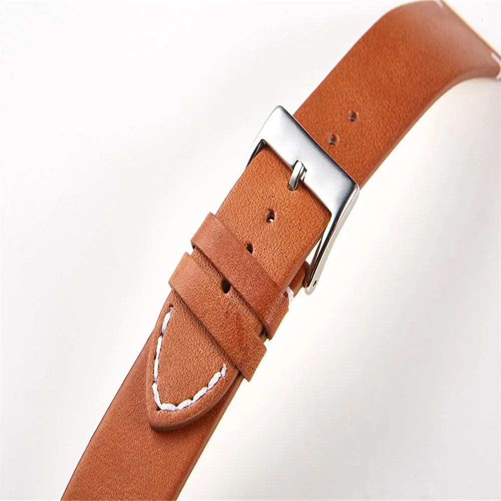 20 22 24mm Straps for Smart Watches Leather Watch Band Soft Matte Leather Watchbands mycology translucent 16 18 