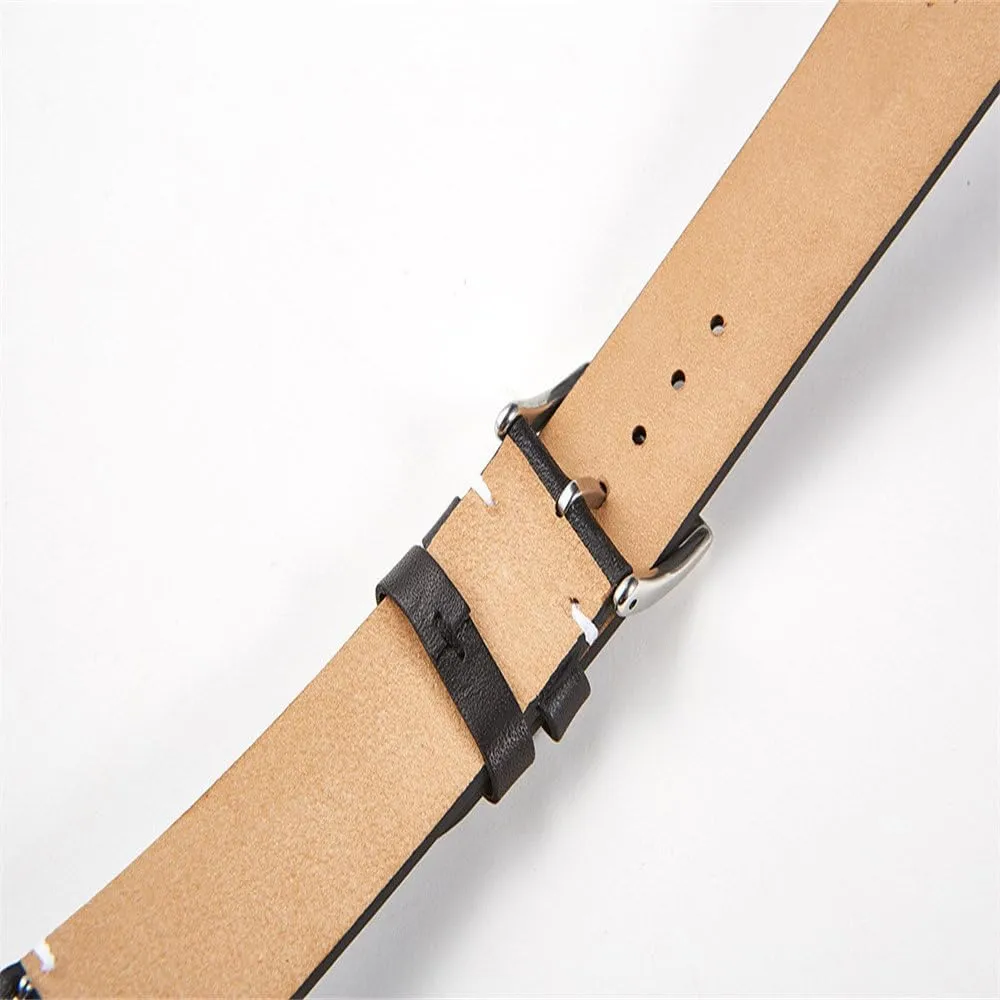 20 22 24mm Straps for Smart Watches Leather Watch Band Soft Matte Leather Watchbands mycology translucent 16 18 