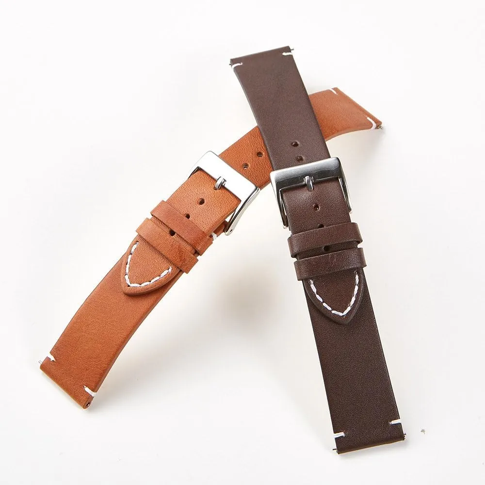 20 22 24mm Straps for Smart Watches Leather Watch Band Soft Matte Leather Watchbands mycology translucent 16 18 