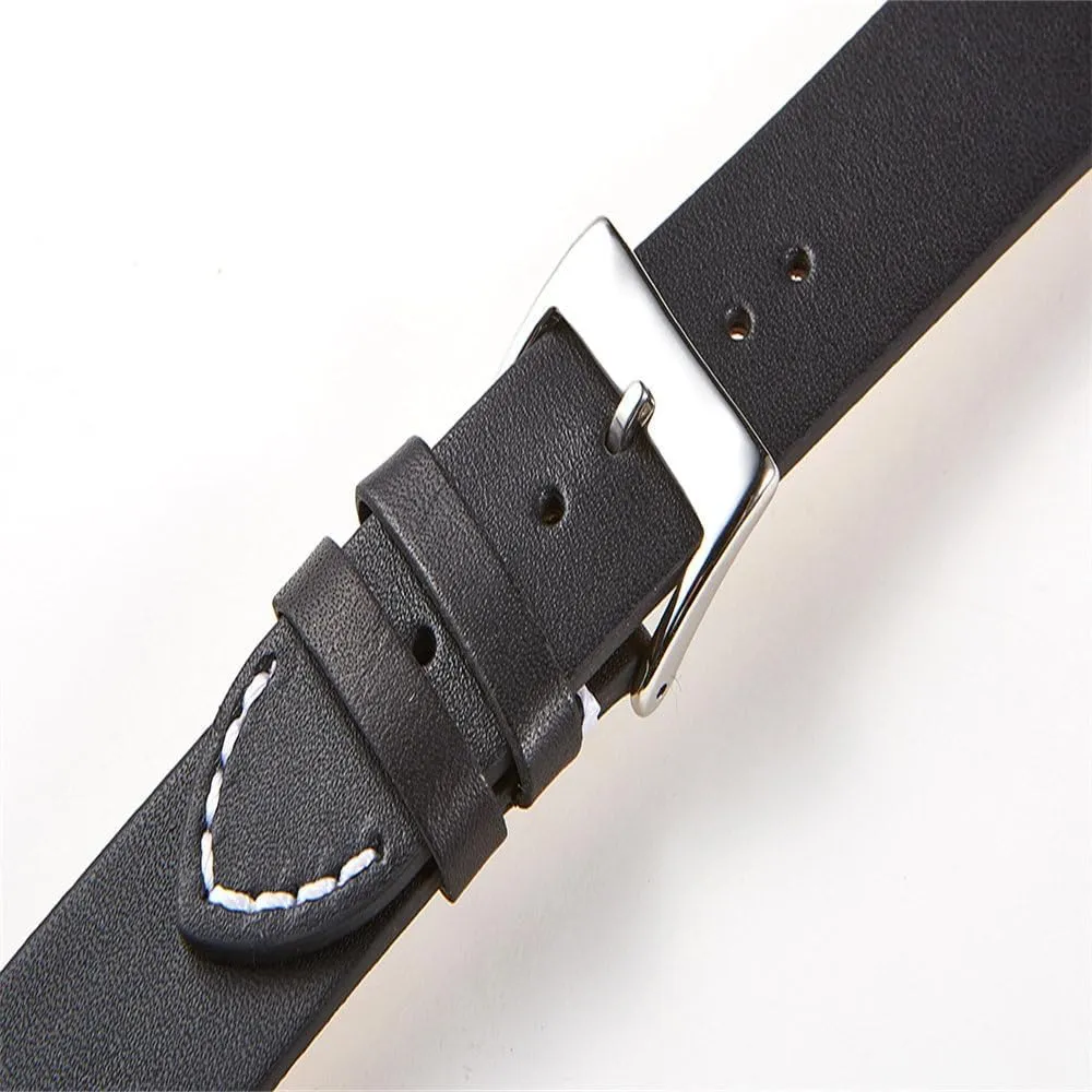 20 22 24mm Straps for Smart Watches Leather Watch Band Soft Matte Leather Watchbands mycology translucent 16 18 