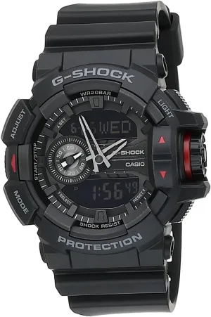 200M Water Resistant Casio G-Shock GA-400-1B | Large Rotary maneuver exemplary Switch | Shock & Magnetic Resistant | 