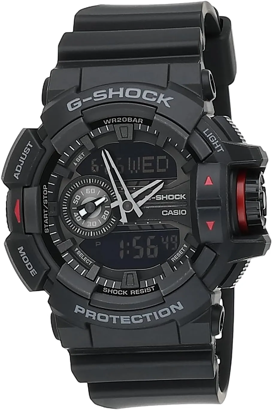 200M Water Resistant Casio G-Shock GA-400-1B | Large Rotary maneuver exemplary Switch | Shock & Magnetic Resistant | 