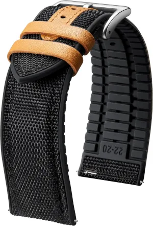 20mm 21mm 22mm Quick Release Canvas Rubber Hybrid Watch Strap Replacement Watchband for Men Women 9 Colors Silver/Black Buckle BINLUN clockwise hollow Nylon Silicone Watch Bands 18mm 19mm 