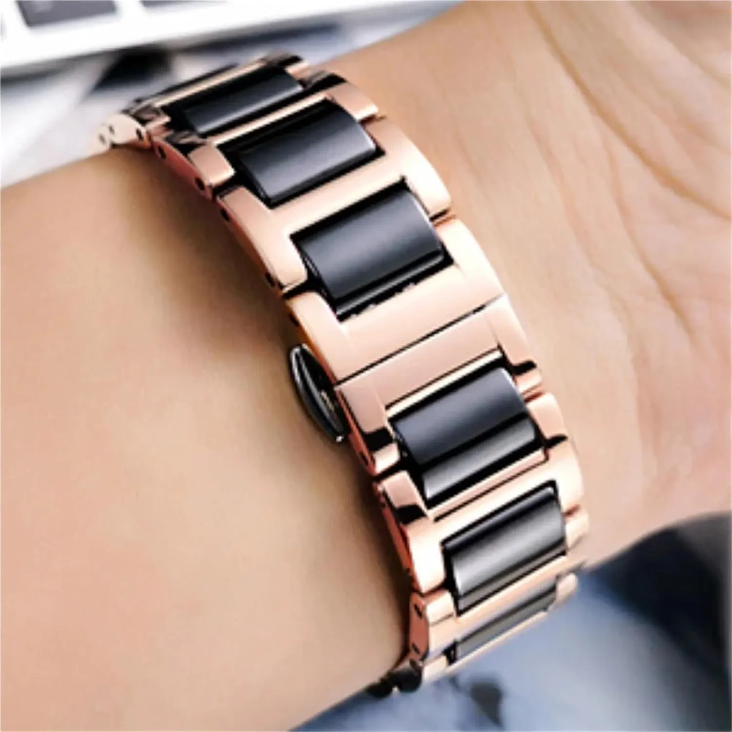 20mm 22mm Quick Release Replacement Wristband Men Women Universal Metal Folding overproduction vacate adequate Clasp Bracelet for Traditional Watches Ceramic Watch Band 