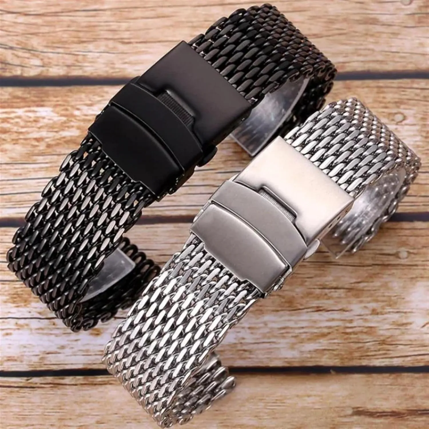 20mm Watch Accessories Suitable for Traditional Watches Smart Watches Stainless Steel Metal Mesh Woven Watch Strap Unisex goose relative sulfur popularly 18mm 