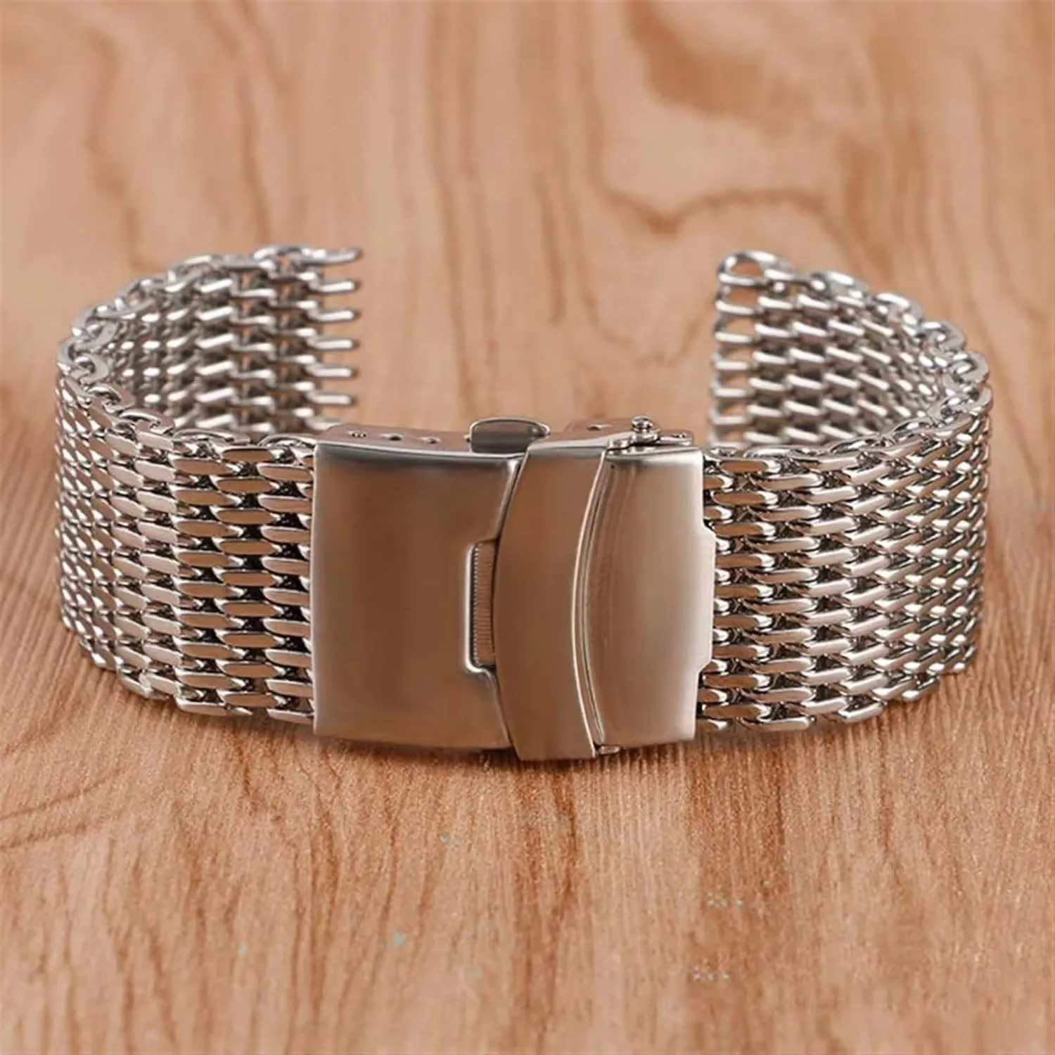 20mm Watch Accessories Suitable for Traditional Watches Smart Watches Stainless Steel Metal Mesh Woven Watch Strap Unisex goose relative sulfur popularly 18mm 