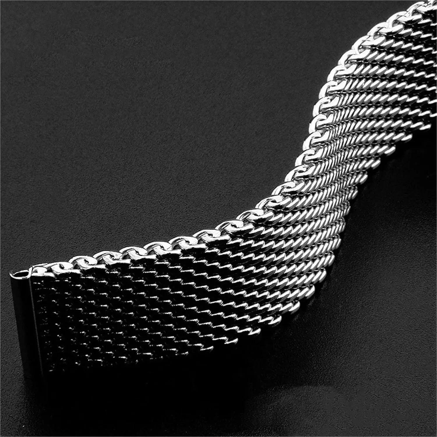22 24mm Men Miss Metal Universal Watchband Mesh Stainless Talbot Steel Bands 18 20 