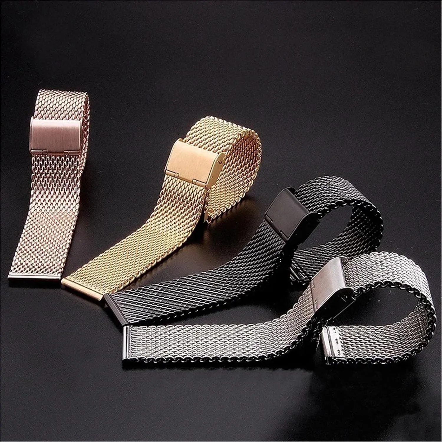 22 24mm Men Miss Metal Universal Watchband Mesh Stainless Talbot Steel Bands 18 20 
