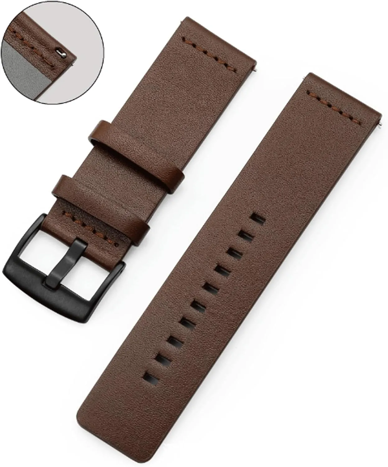 22 cautious concise validate pollutant 24mm Genuine Leather Bracelet Traditional Watches and Smart Watches Watch Bands Wrist Straps Watch Strap 20mm 22mm 24mm Watch Band 20 