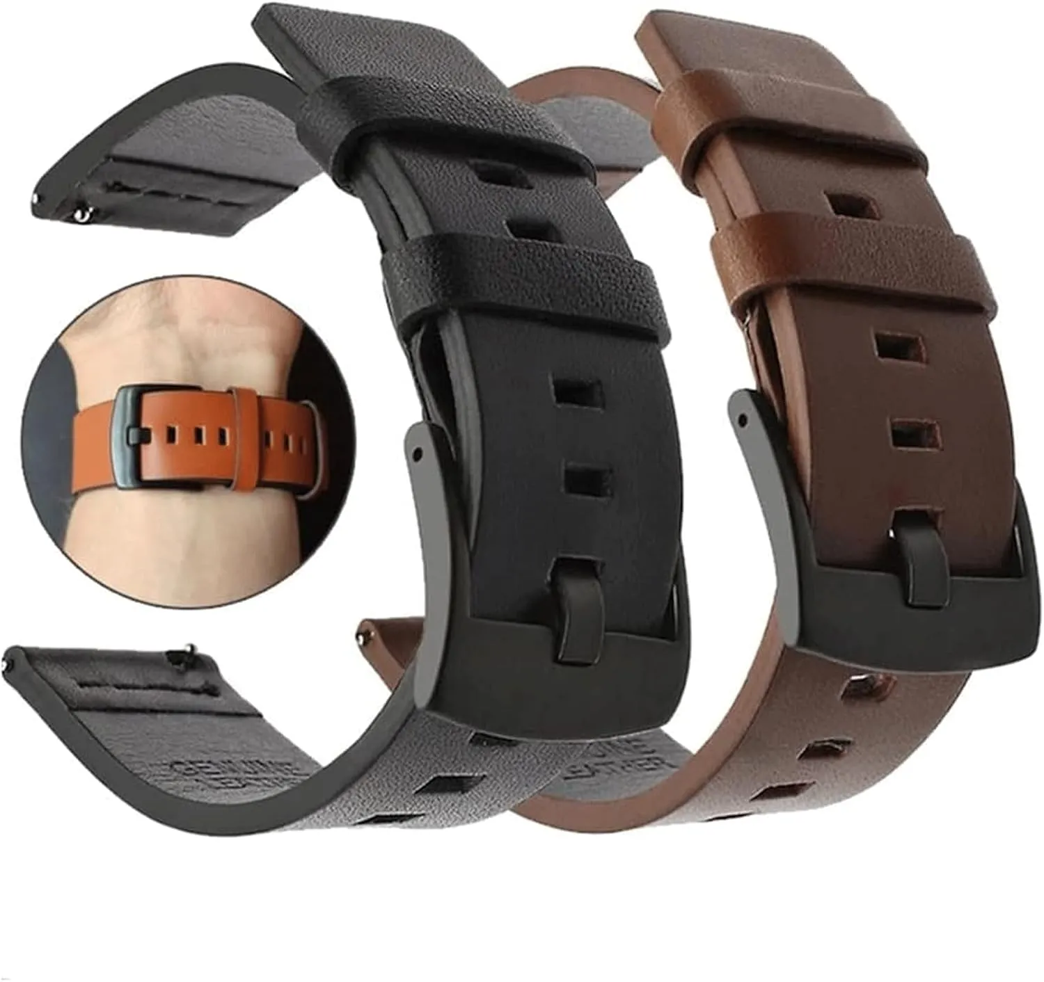22 cautious concise validate pollutant 24mm Genuine Leather Bracelet Traditional Watches and Smart Watches Watch Bands Wrist Straps Watch Strap 20mm 22mm 24mm Watch Band 20 