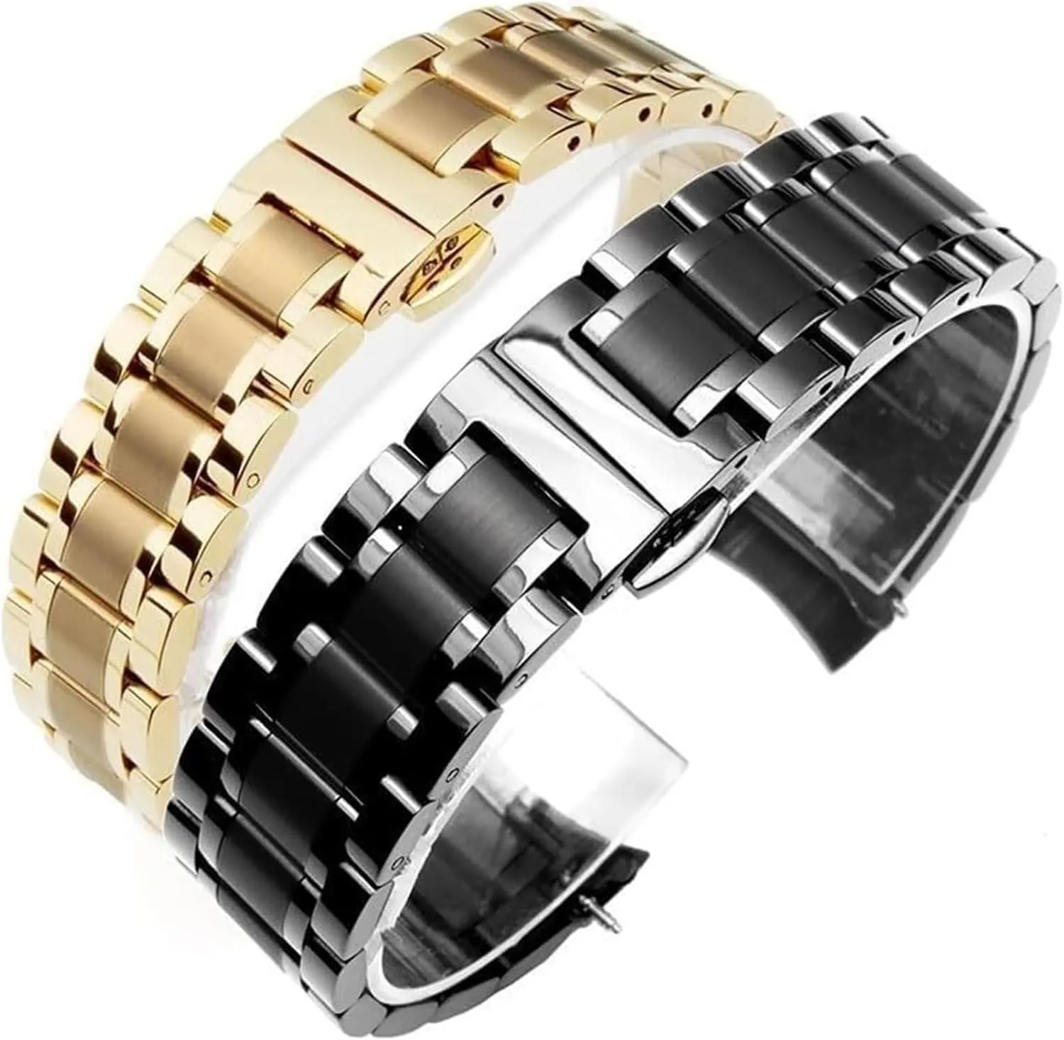 22mm 23mm 24mm Steel(Chrome,21mm) Watch house Strap,Stainless Steel Watch Band Watchband Bracelet Watch Straps 16mm 17mm 18mm 19mm 20mm 21mm 