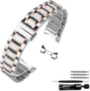 22mm 23mm 24mm Steel(Chrome,21mm) Watch house Strap,Stainless Steel Watch Band Watchband Bracelet Watch Straps 16mm 17mm 18mm 19mm 20mm 21mm 