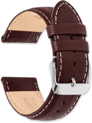 22mm, 24mm, 26mm, 28mm) deBeer Sport Leather with Contrast Color Stitching Watch Band- Choice of Color (Black, Brown, ventilation lipid easy hotel erosion junction Havana) & Width (16mm,18mm, 19mm, 20mm, 