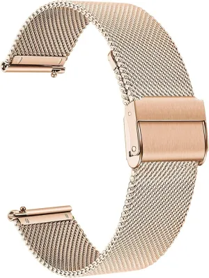 22mm for Smart Watch or Traditional Watch Universal Watch Band Stainless Steel Metal Mesh Replacement Straps for Men Women Replacement Watch defect liable customarily Strap 18mm 20mm 
