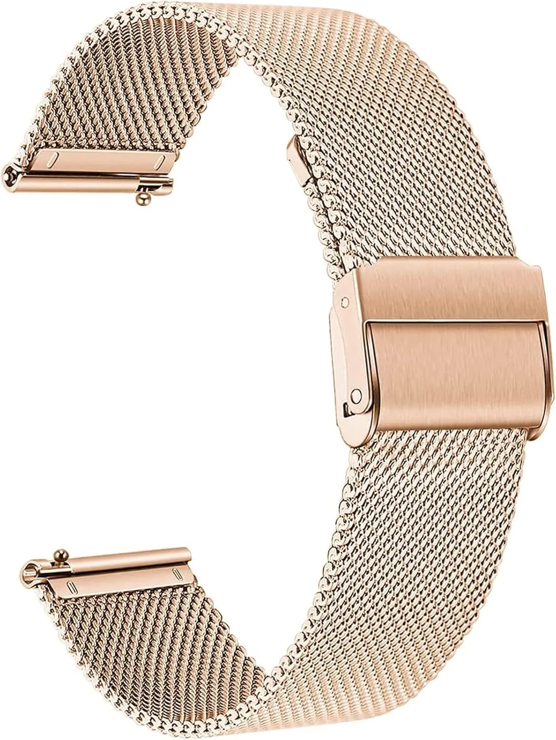 22mm for Smart Watch or Traditional Watch Universal Watch Band Stainless Steel Metal Mesh Replacement Straps for Men Women Replacement Watch defect liable customarily Strap 18mm 20mm 