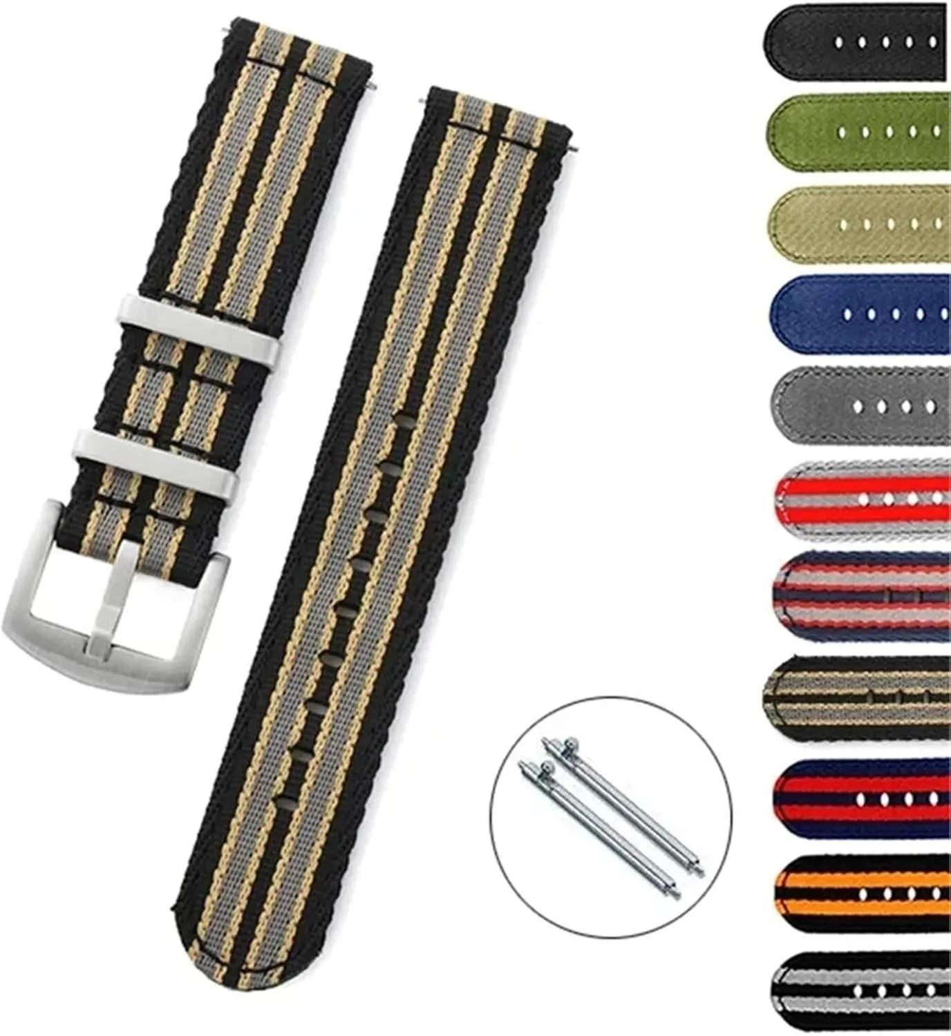 22mm generation immediate Quick Release Watchband Men Women Universal Strap Nylon Watch Band Replacement Strap 20mm 
