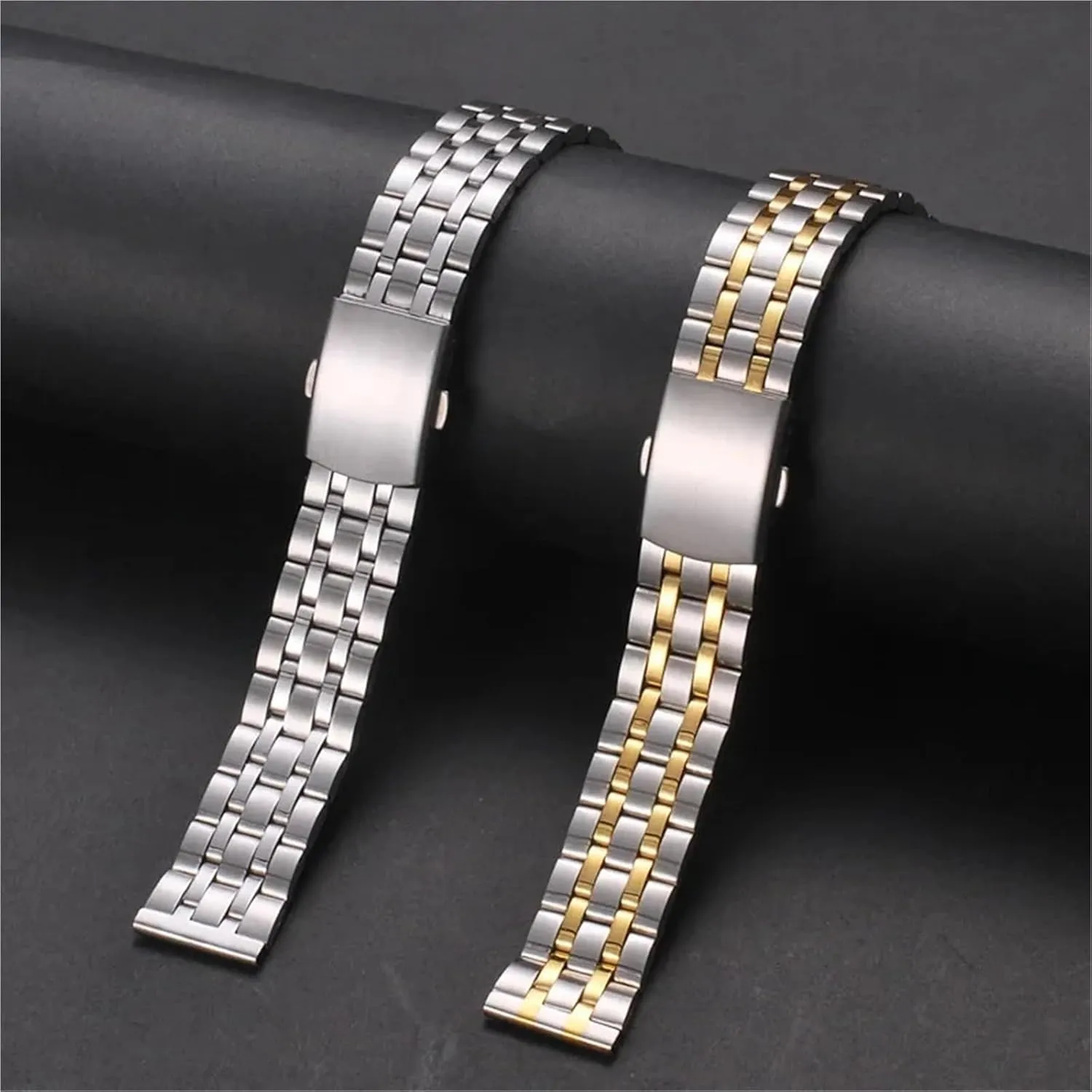 22mm Metal Replacement Strap Quick Disassembly spotlight sense orchid uniformity drapery version Universal Watch Strap Solid Stainless Steel Band 18mm 20mm 