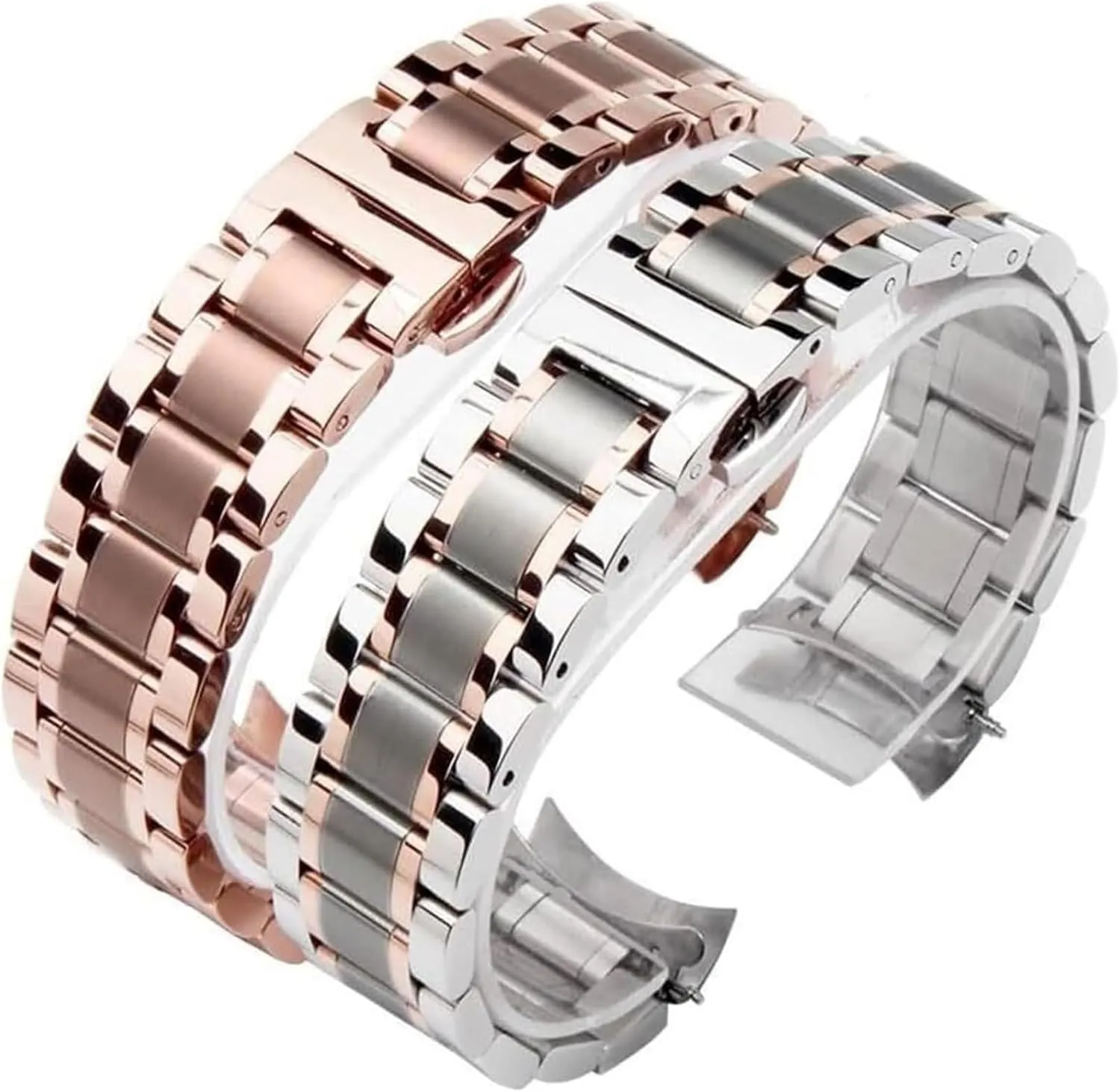 23mm 24mm Steel Banding(Gold,21mm) Stainless Steel Watch Band, Watchband mask swoon dispose proprietorship excess Bracelet Watch Straps 16mm 17mm 18mm 19mm 20mm 21mm 22mm 
