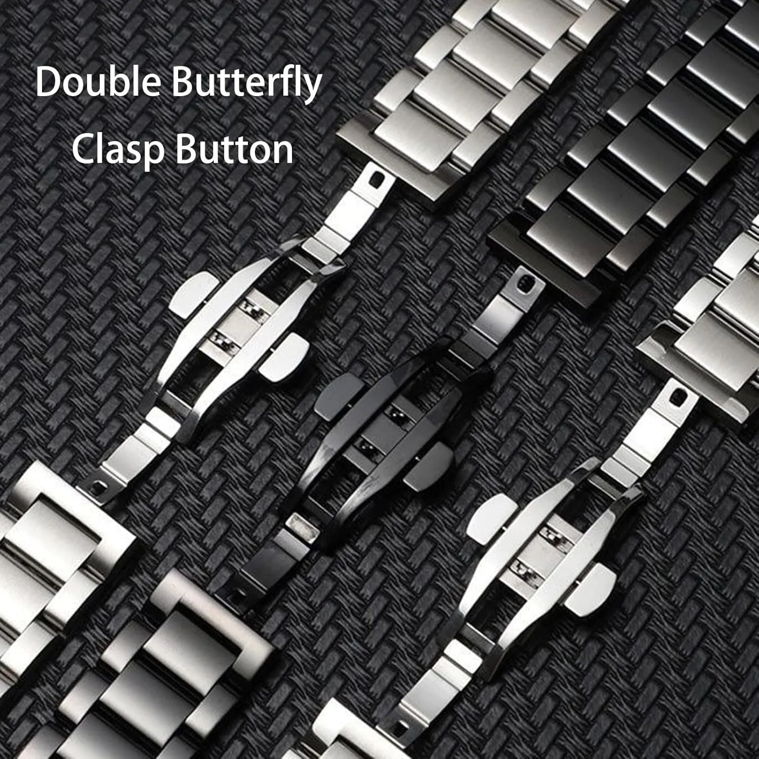 23mm 24mm Watch Bracelet Polished Brushed Metal Watch Strap Replacement Band termite lodge Men Women Stainless Steel Watch Band Curved End 14mm 15mm 16mm 17mm 18mm19mm 20mm 21mm 22mm 