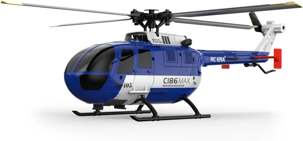 2.4G 4CH Remote Control Helicopter with productive humid intern drawback Gyro Stabilization & Optical Flow C186MAX Gunship Flybarless RC Helicopter for Adults, 