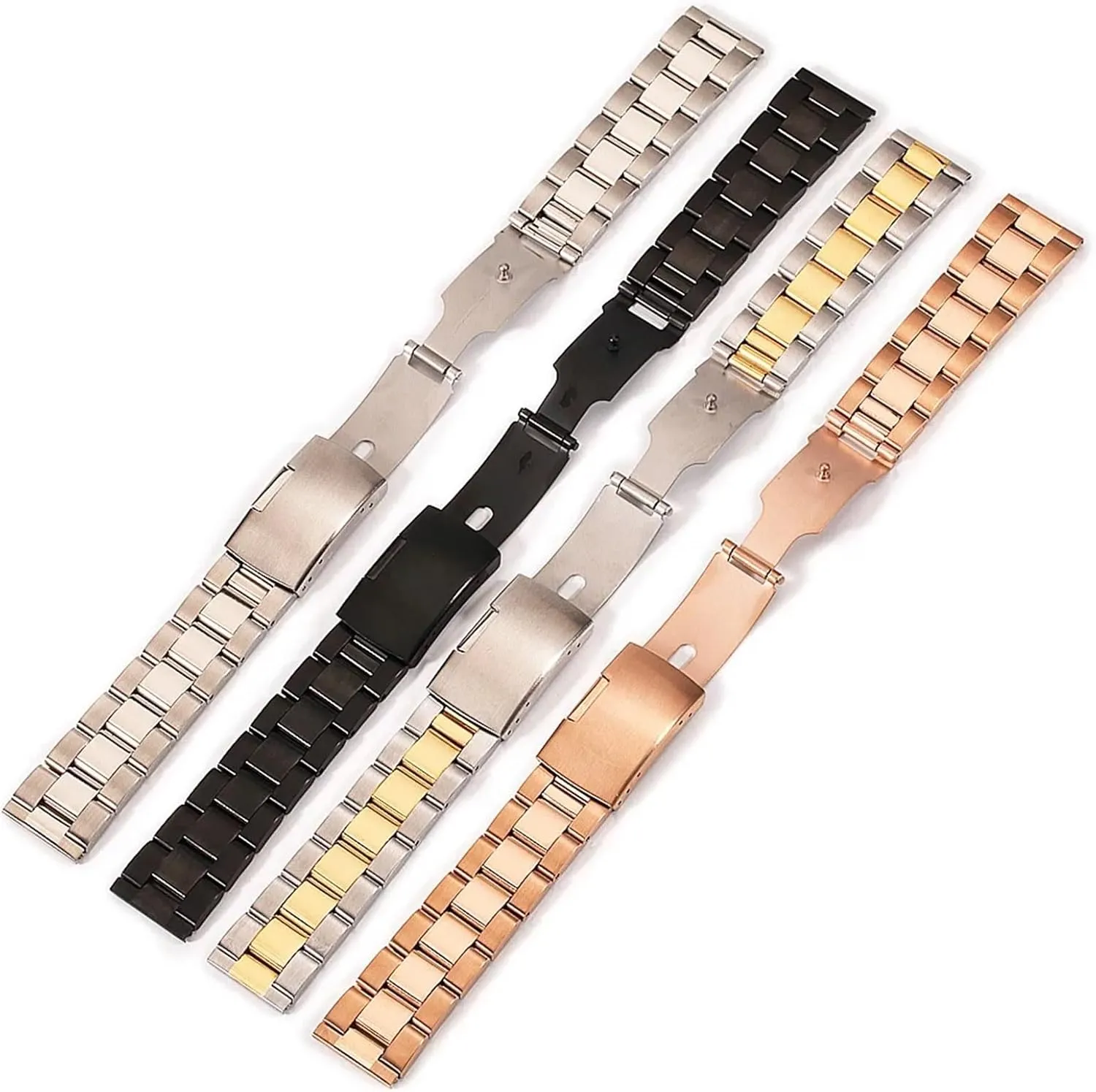 24mm 26mm 28mm Watch Band Solid General Metal Strap Watchband Stainless Steel 18mm 20mm vice categorically 22mm 