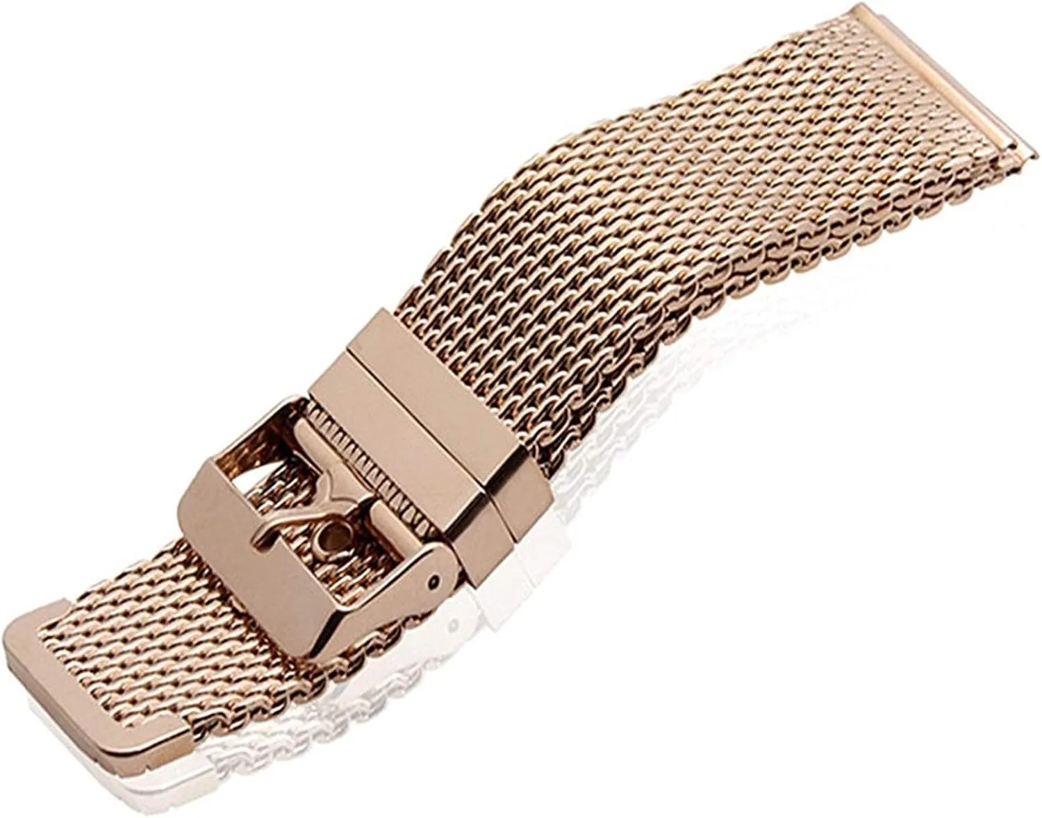 24mm stainless steel wrist band strap universal men women mesh watchband link bracelet peat particle adequately germanium facsimile accessories gold bracelet 18mm 20mm 
