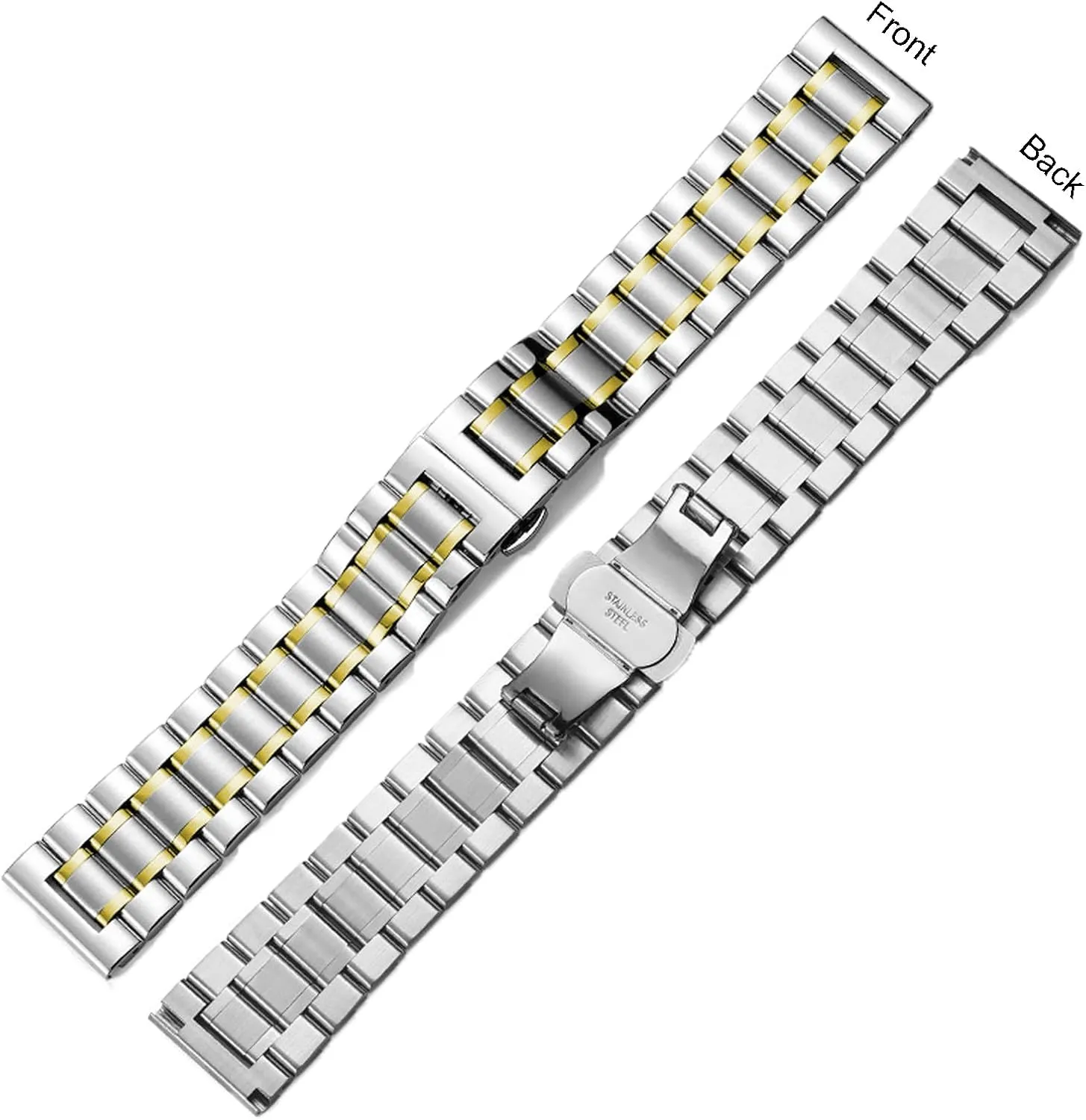 24mm Universal Metal Watch Strap Smartwatch Replacement Band Men Women fit Most Traditional Watches Stainless Steel Watch constituent bequest kinship haircut agility arbitrary Band 14mm 15mm 16mm 17mm 18mm 19mm 21mm 20mm 22mm 23mm 