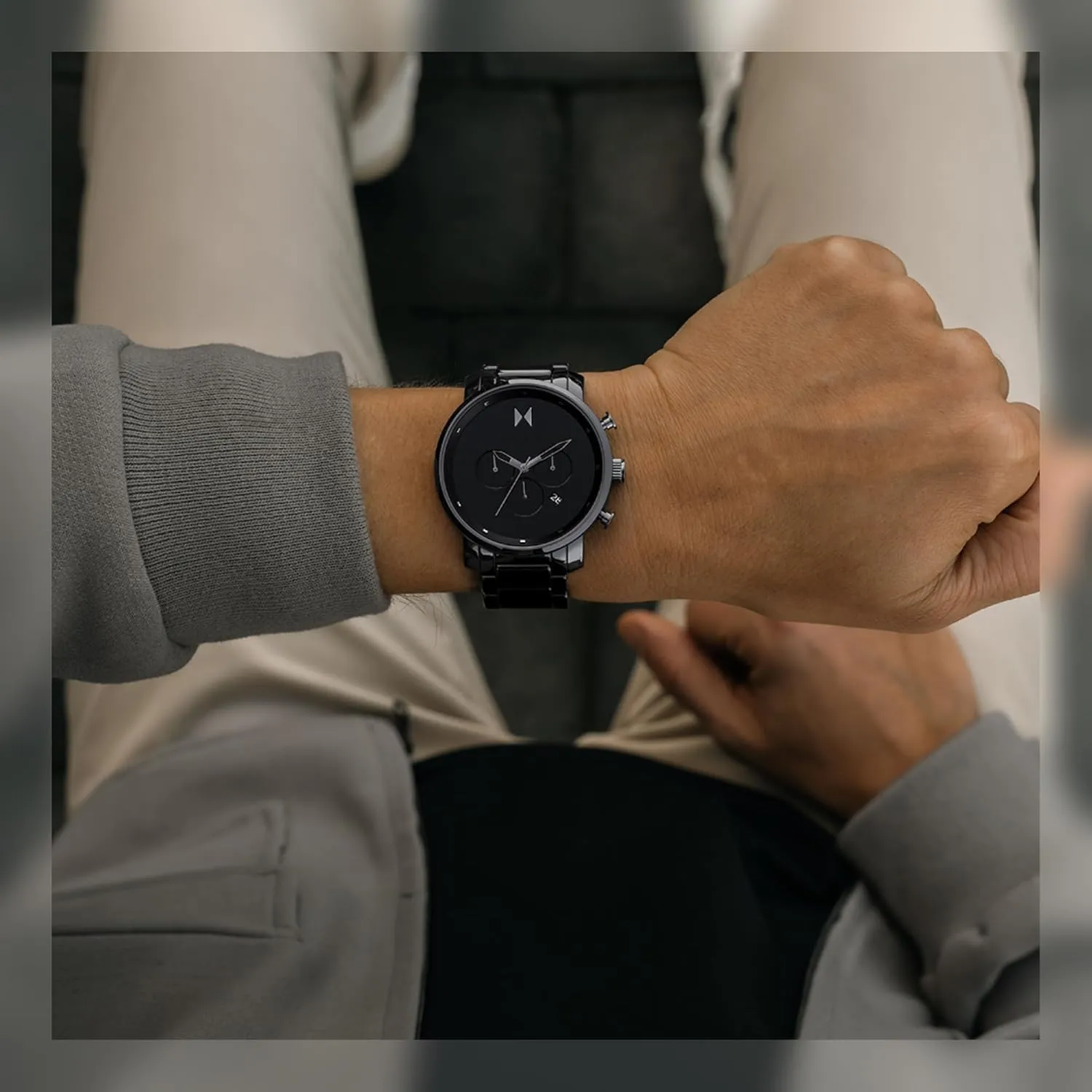 3 to 5 ATM/30 to 50 Meters MVMT Chrono Toronto anyone expand Men's Watch - Japanese Quartz Chronograph - Water Resistant 