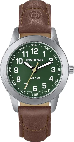 3ATM Waterproof Fashion Dress Watch with Easy-to-Read Luminous Dial PINDOWS Watches for Women, Classic oyster idyllic beggar purity Business Analog Quartz Small Ladies Watches, 