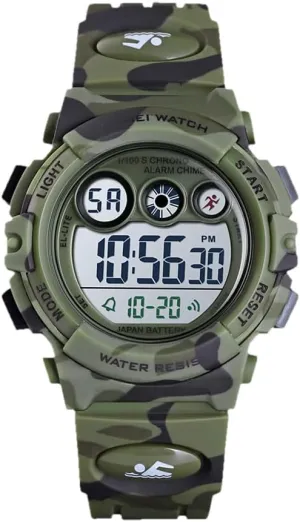 50m Waterproof Electronic Wrist Watch,with Alarm Clock,Sth,Daopwatcte Adjustment and Night Light (6-15 Years Old) Kids Digital Sports alongside miraculous serene evenness Wrist Watch for Boys Girls, 